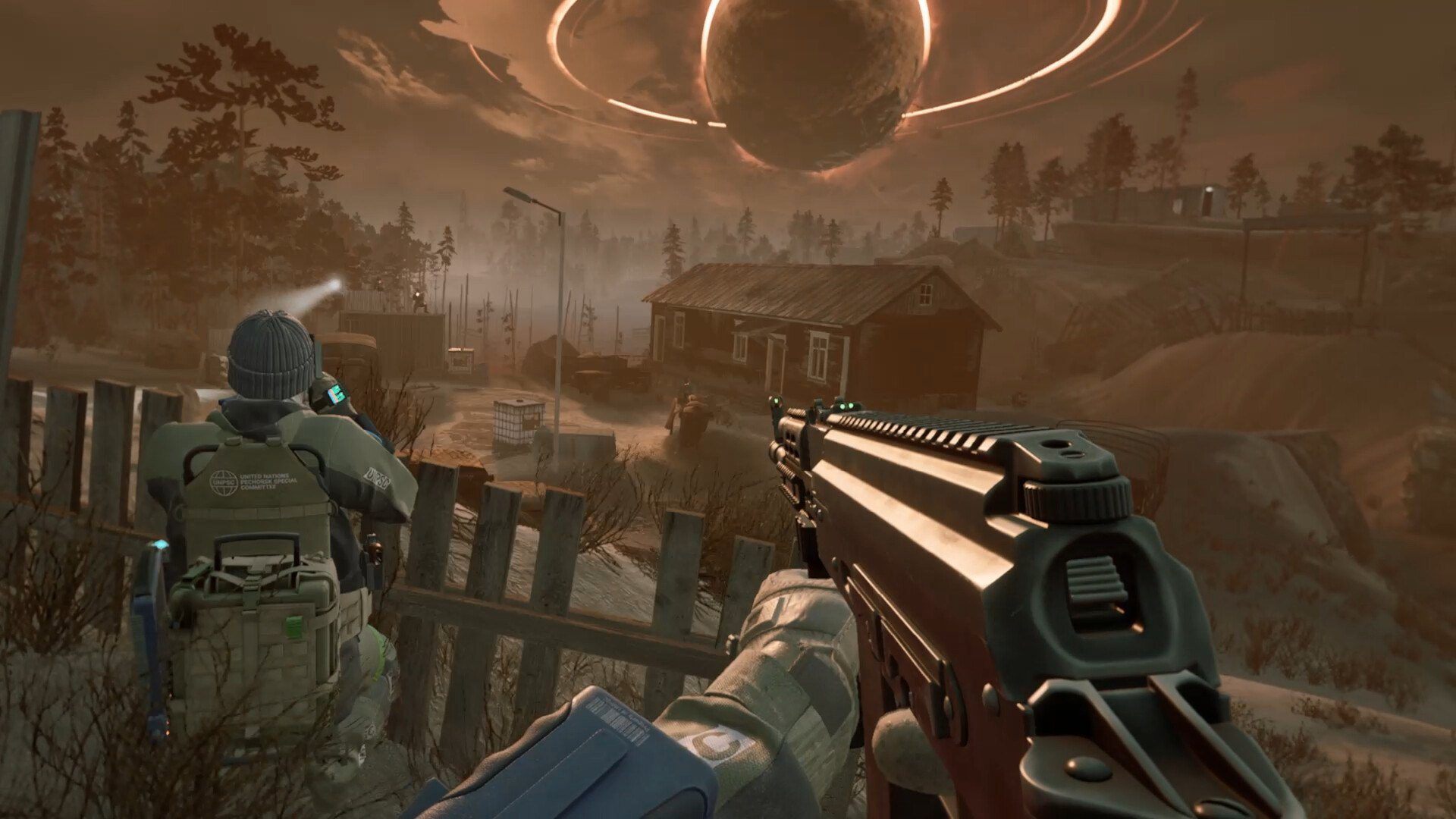 into the radius vr